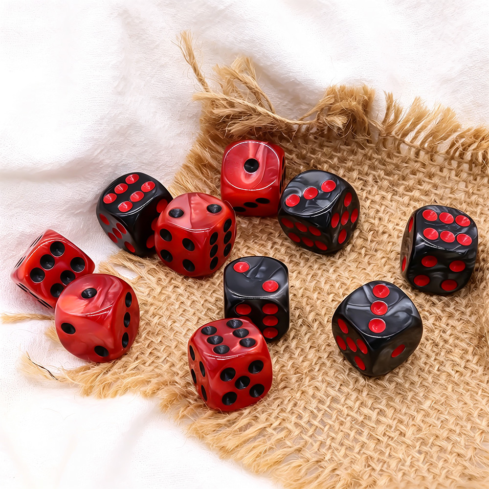 20PCS Acrylic Dice Set,D6 Blac - đánh giá và giá Board Game Live