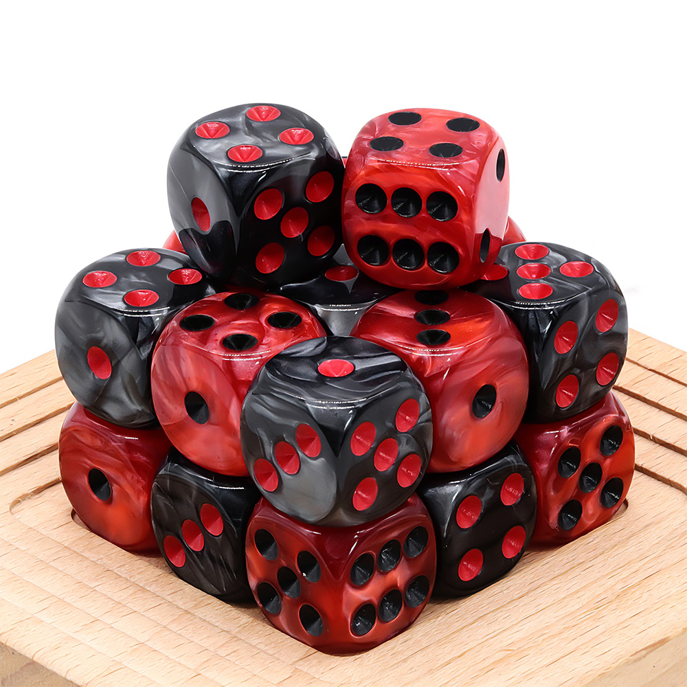 20PCS Acrylic Dice Set,D6 Blac - đánh giá và giá Board Game Live